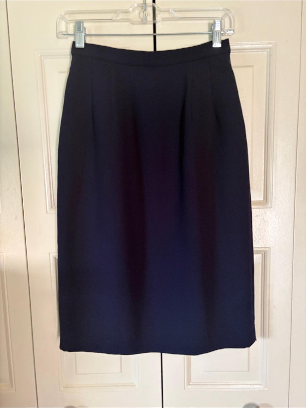 Pendleton Vintage Preppy Office Minimalist Old Money Skirt Dk. Navy Lined Size 6